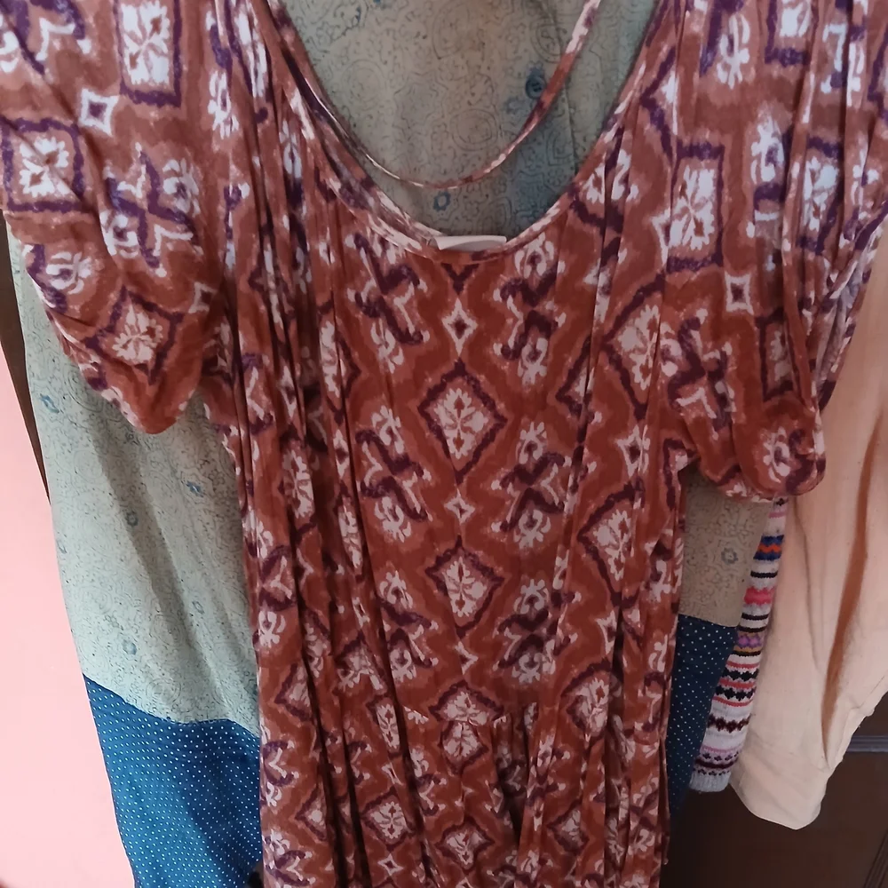 Knox Rose Brown and White Maxi Dress - Picture 2 of 12